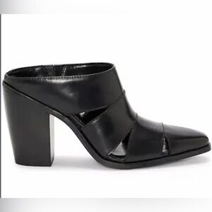 Vince Camuto Aimie size 6.5  Black Women's Heeled Mules-NWT